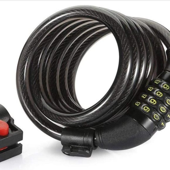 Titanker Bike Lock Cable,Kids Bike Cable Basic Self Coiling Combination Cable Co - Picture 7 of 7
